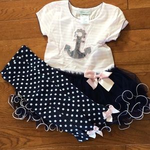 Bonnie Jean 2 piece outfit. GUC. Size 4t.